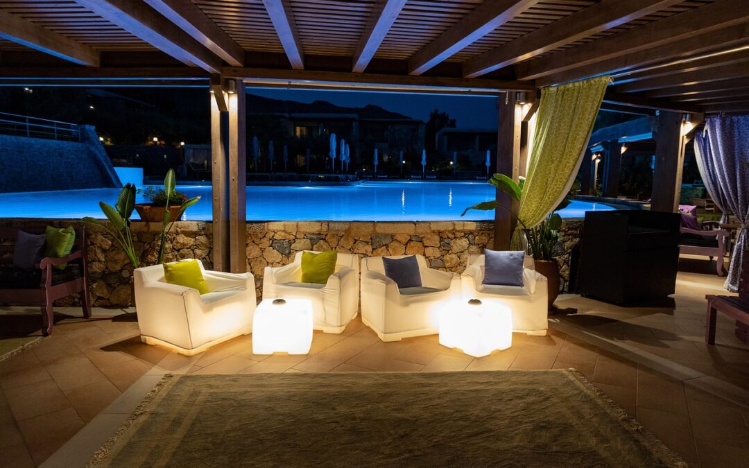 location mobilier extérieur lumineux